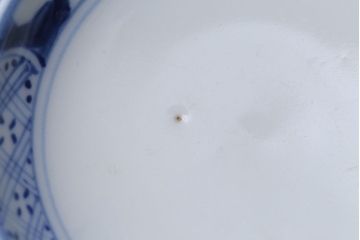 アンティーク雑貨　アンティーク　明治〜大正　染付蓋茶碗5客(1)
