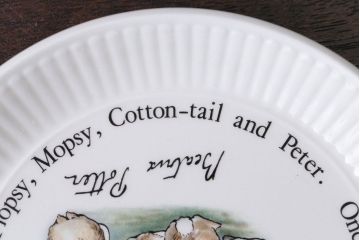アンティーク雑貨　中古　イギリスWedgwood(ウェッジウッド)　ピーターラビット　コンポート皿3枚セット