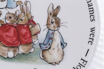アンティーク雑貨　中古　イギリスWedgwood(ウェッジウッド)　ピーターラビット　コンポート皿3枚セット