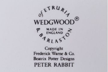 アンティーク雑貨　中古　イギリスWedgwood(ウェッジウッド)　ピーターラビット　コンポート皿3枚セット