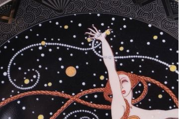 中古 イギリス ROYAL DOULTON(ロイヤルドルトン)　Erte(エルテ)　限定プレート Ondee