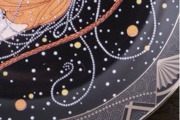 中古 イギリス ROYAL DOULTON(ロイヤルドルトン)　Erte(エルテ)　限定プレート Ondee