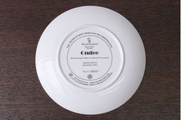 中古 イギリス ROYAL DOULTON(ロイヤルドルトン)　Erte(エルテ)　限定プレート Ondee