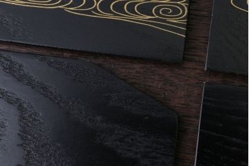 アンティーク雑貨　中古　象彦　蒔絵菓子皿5枚(銘々皿)