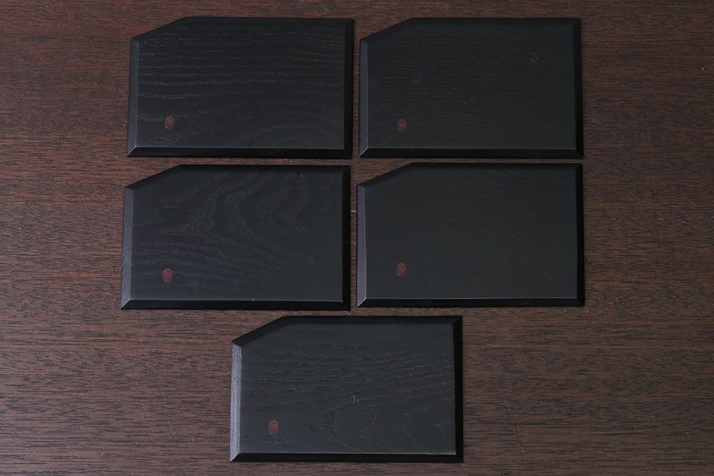 アンティーク雑貨　中古　象彦　蒔絵菓子皿5枚(銘々皿)