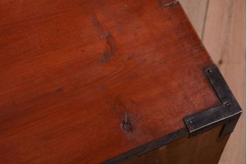 アンティーク家具　古民具・骨董　明治〜大正期　前面欅材!アンティーク時代箪笥ローボード(衣装箪笥)