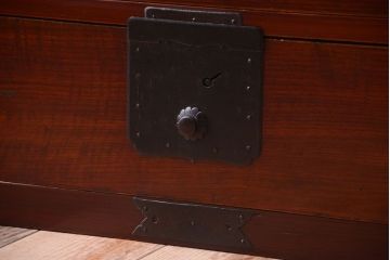 アンティーク家具　古民具・骨董　明治〜大正期　前面欅材!アンティーク時代箪笥ローボード(衣装箪笥)