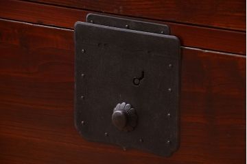 アンティーク家具　古民具・骨董　明治〜大正期　前面欅材!アンティーク時代箪笥ローボード(衣装箪笥)(2)