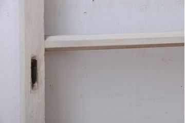 アンティークペイント　レトロな小さいガラス戸2枚セット(窓)