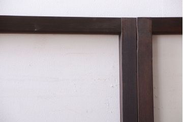 和製アンティーク　小さなガラス引き戸4枚セット(窓)