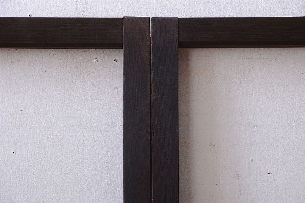 和製アンティーク　小さなガラス引き戸4枚セット(窓)