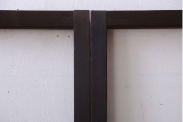 和製アンティーク　小さなガラス引き戸4枚セット(窓)