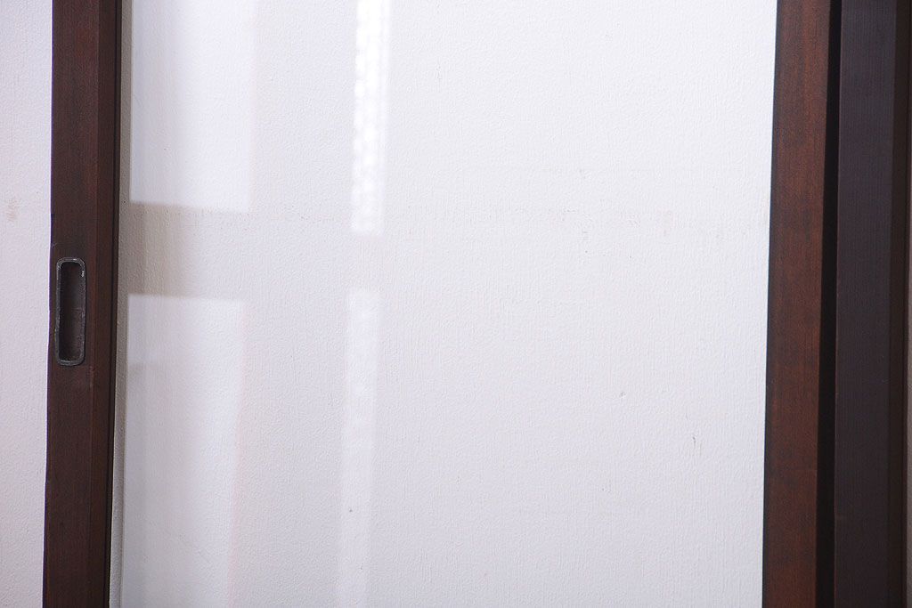 和製アンティーク　小さなガラス引き戸4枚セット(窓)
