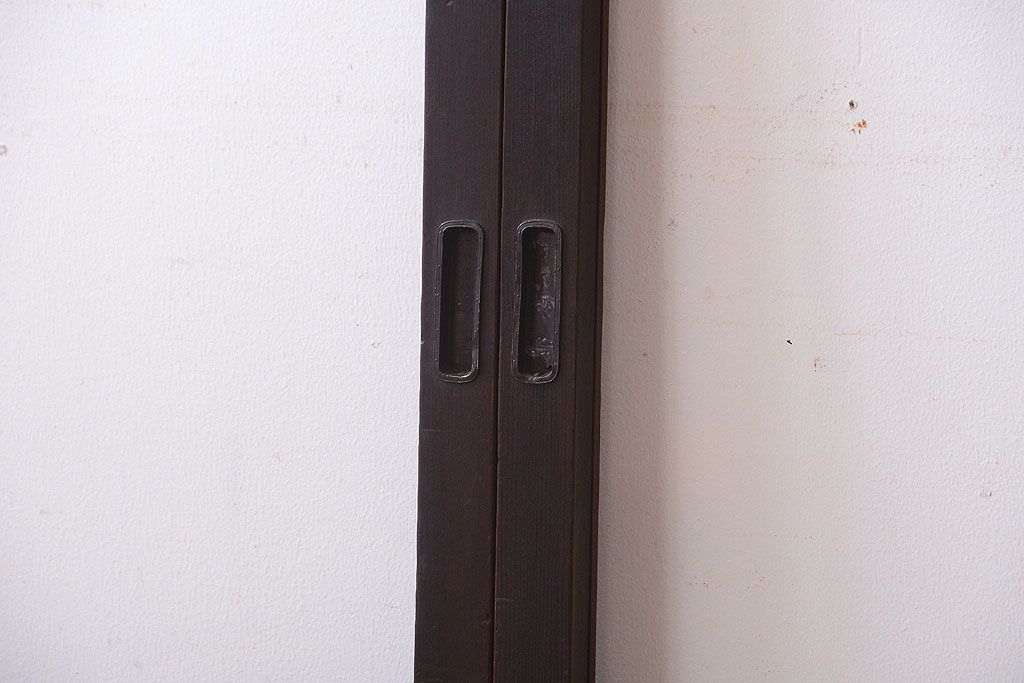 和製アンティーク　小さなガラス引き戸4枚セット(窓)