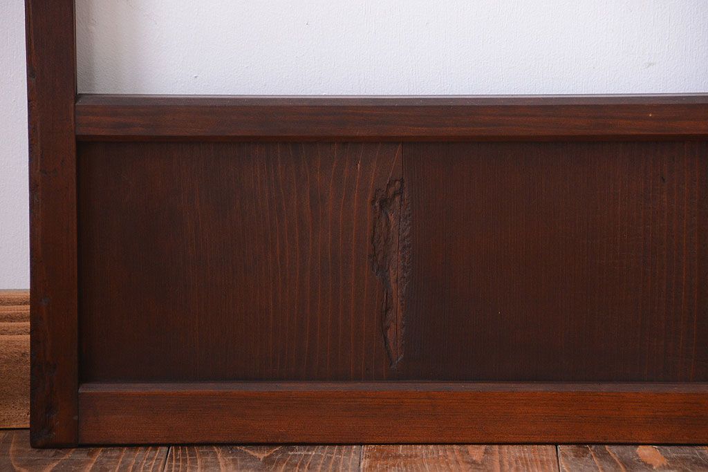 和製アンティーク　小さなガラス引き戸4枚セット(窓)