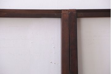 和製アンティーク　小さなガラス引き戸4枚セット(窓)