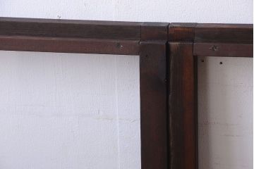 和製アンティーク　小さなガラス引き戸4枚セット(窓)