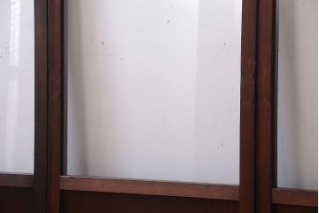 和製アンティーク　小さなガラス引き戸4枚セット(窓)