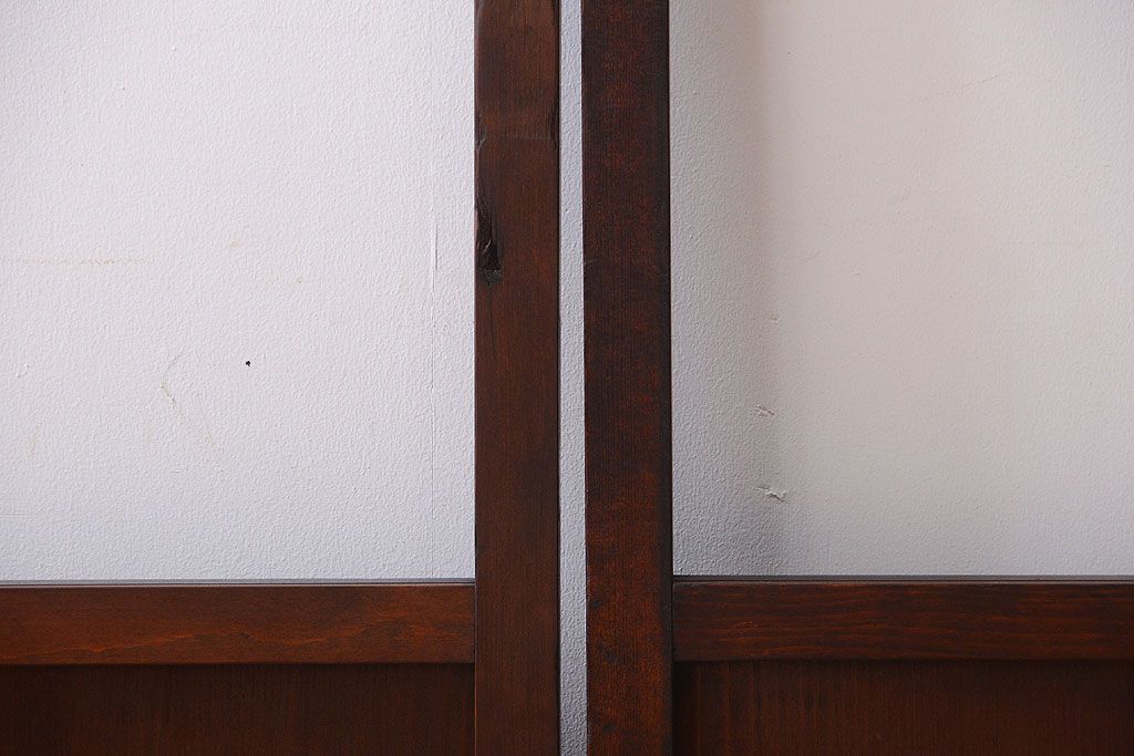 和製アンティーク　小さなガラス引き戸4枚セット(窓)