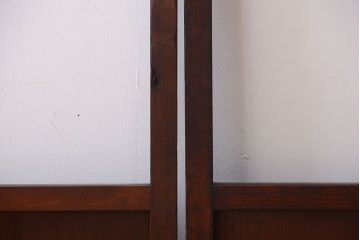 和製アンティーク　小さなガラス引き戸4枚セット(窓)