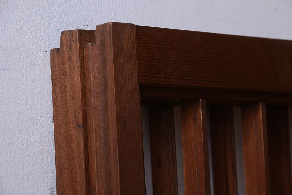 和製アンティーク　引き手が矢形!引き戸2枚セット(窓)(1)