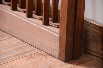 和製アンティーク　引き手が矢形!引き戸2枚セット(窓)(1)