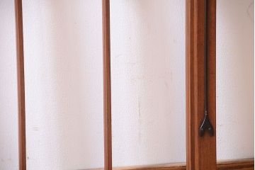 和製アンティーク　引き手が矢形!引き戸2枚セット(窓)(2)