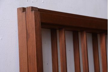 和製アンティーク　引き手が矢形!引き戸2枚セット(窓)(2)