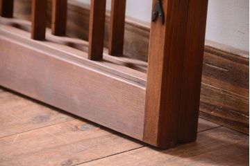 和製アンティーク　引き手が矢形!引き戸2枚セット(窓)(2)