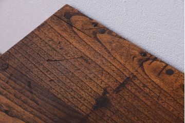 アンティーク家具　和製アンティーク　古い木の2杯小引き出し