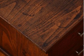 アンティーク家具　和製アンティーク　古い木の2杯小引き出し