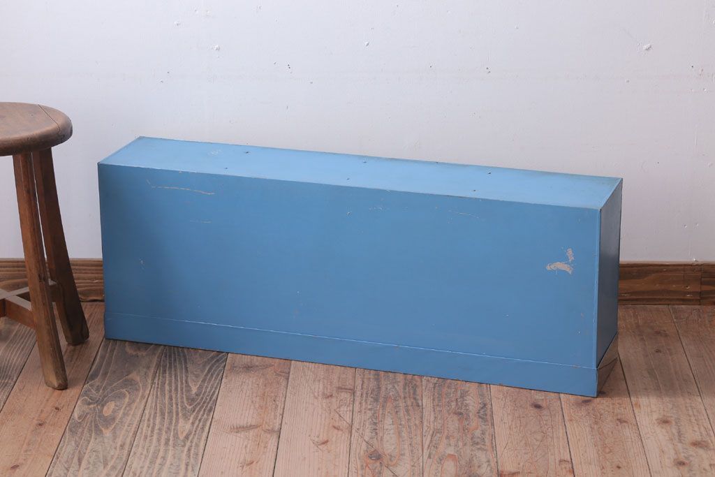 アンティーク雑貨　昭和レトロ　ブリキ製のアンティークガラスケース