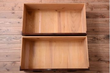 アンティーク家具　古民具・骨董　明治〜大正　前面栗材!アンティーク最上箪笥(2)