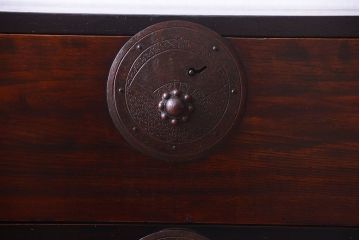 アンティーク家具　古民具・骨董　明治〜大正　前面栗材!アンティーク最上箪笥(2)