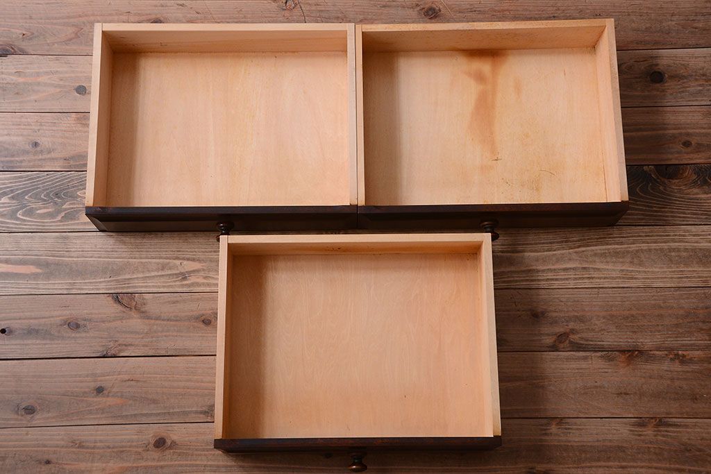 中古　北海道民芸家具　ライティングビューロー(2)