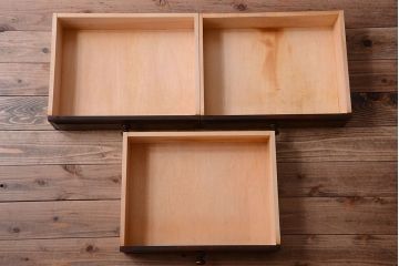 中古　北海道民芸家具　ライティングビューロー(2)