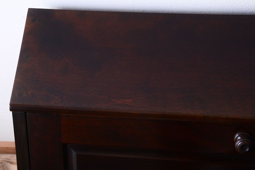 中古　北海道民芸家具　ライティングビューロー(2)