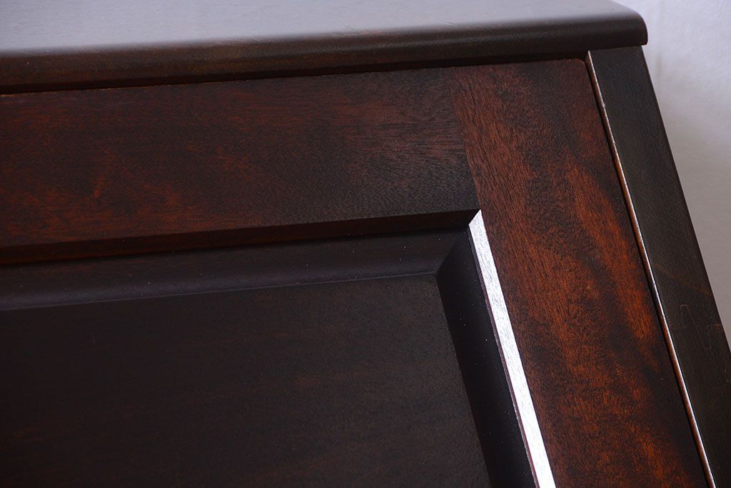 中古　北海道民芸家具　ライティングビューロー(2)