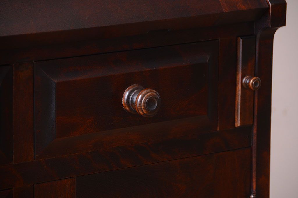 中古　北海道民芸家具　ライティングビューロー(2)