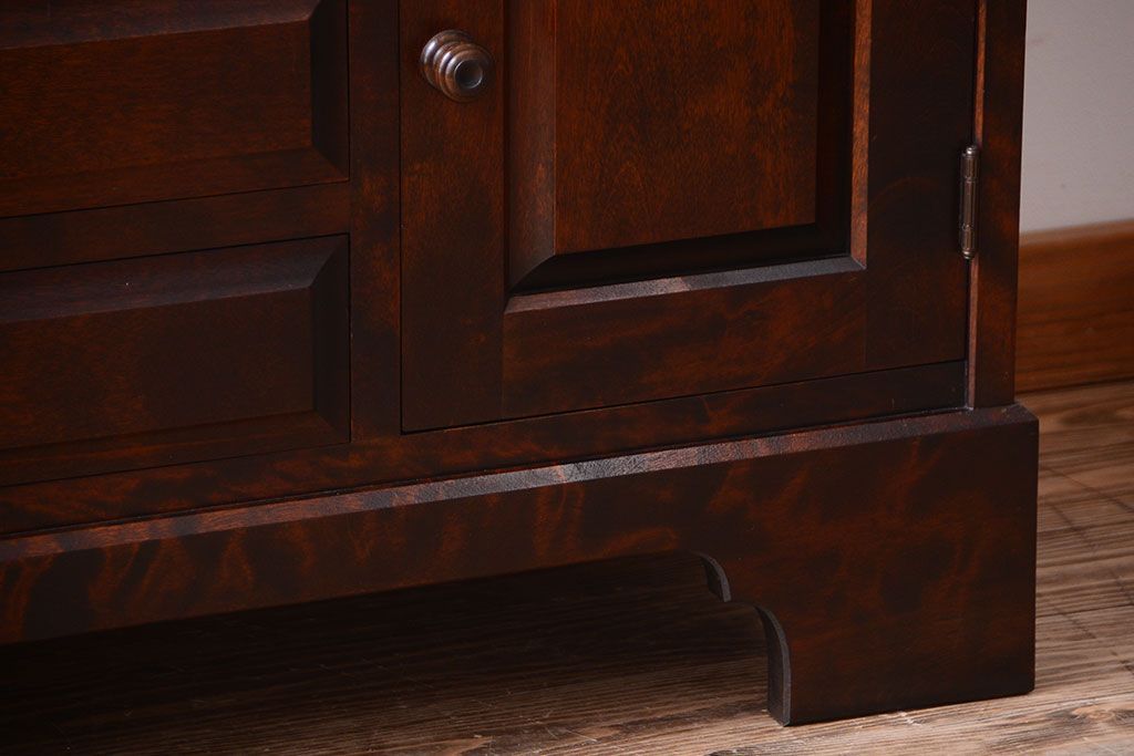 中古　北海道民芸家具　ライティングビューロー(2)