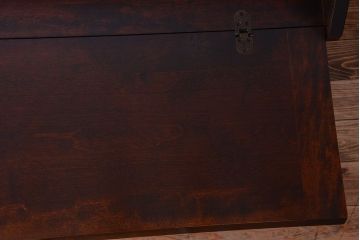 中古　北海道民芸家具　ライティングビューロー(2)