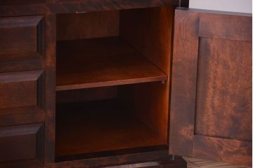 中古　北海道民芸家具　ライティングビューロー(2)