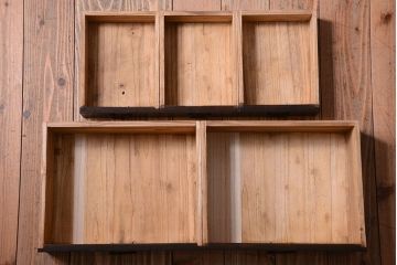 アンティーク家具　古民具・骨董　縞黒檀材のアンティーク茶棚(茶箪笥)