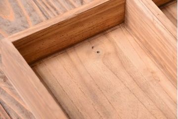 アンティーク家具　古民具・骨董　縞黒檀材のアンティーク茶棚(茶箪笥)