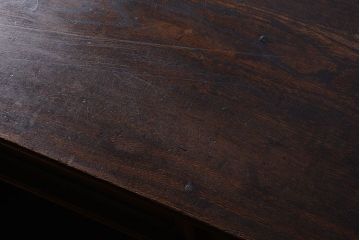 アンティーク家具　古民具・骨董　縞黒檀材のアンティーク茶棚(茶箪笥)