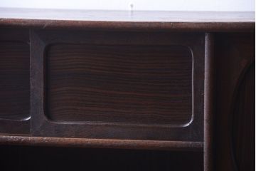 アンティーク家具　古民具・骨董　縞黒檀材のアンティーク茶棚(茶箪笥)