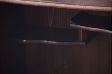 アンティーク家具　古民具・骨董　縞黒檀材のアンティーク茶棚(茶箪笥)