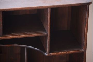 アンティーク家具　古民具・骨董　縞黒檀材のアンティーク茶棚(茶箪笥)