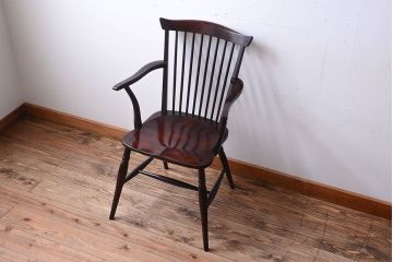 中古美品　松本民芸家具　#95　リーチC型アームチェア(1)