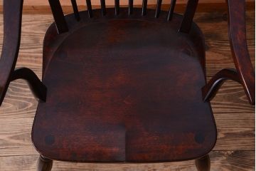 中古美品　松本民芸家具　#95　リーチC型アームチェア(1)